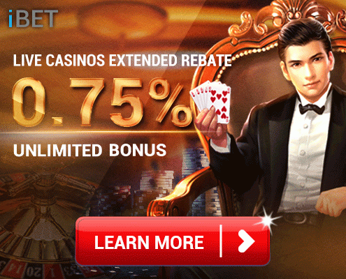 Live Casino Malaysia REBATE Bonus 0.75% in iBET