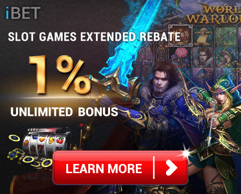 Casino Malaysia iBET Slots REBATE 1% Bonus