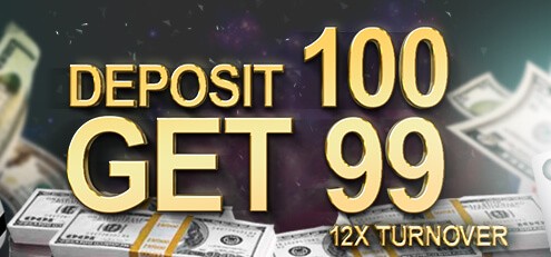 Deposit MYR100 Get MYR199 Welcome Bonus