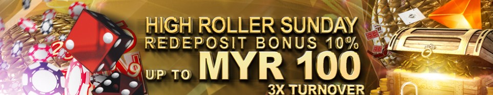 GGWin Casino Malaysia High Roller Sunday Deposit Bonus