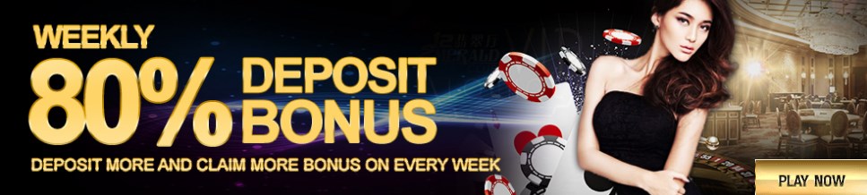 GGwin Casino Weekly 80% Deposit Bonus