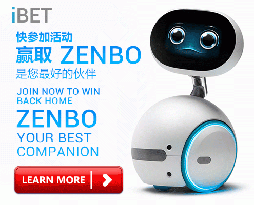 iBET Online Casino Malaysia Lucky Draw ASUS Zenbo
